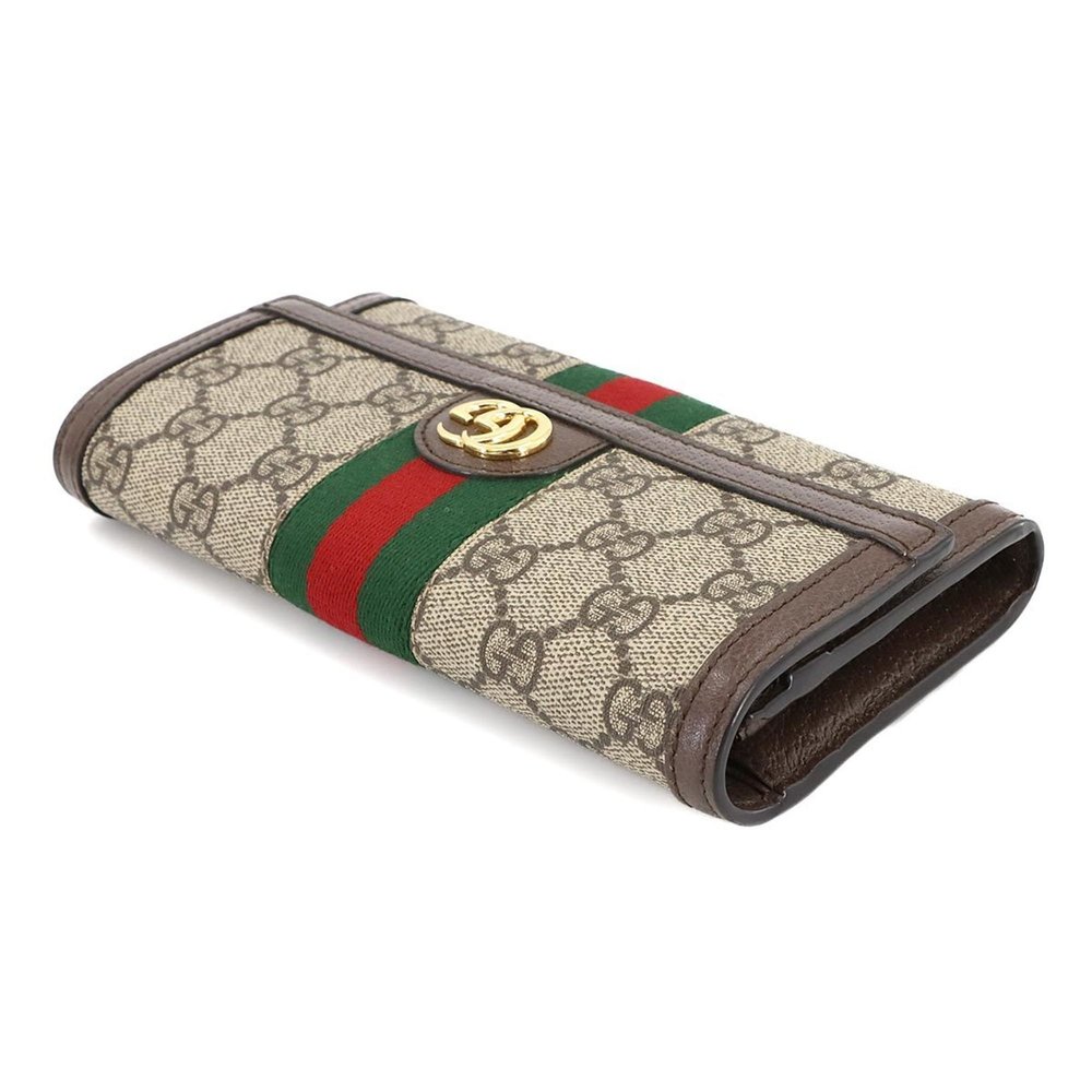 GUCCI Ophidia GG Continental Wallet Bi-fold Long Supreme Beige Brown 735430 - Picture 5 of 9